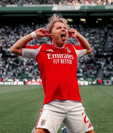 Andreas Schjelderup, la joya noruega que juega en Benfica