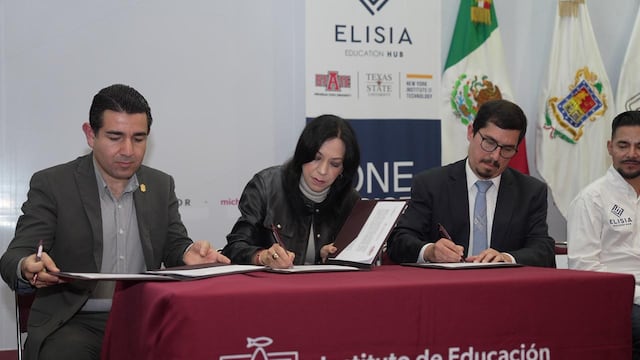 Elisia Education Hub firma convenio para otorgar becas en Michoacán.