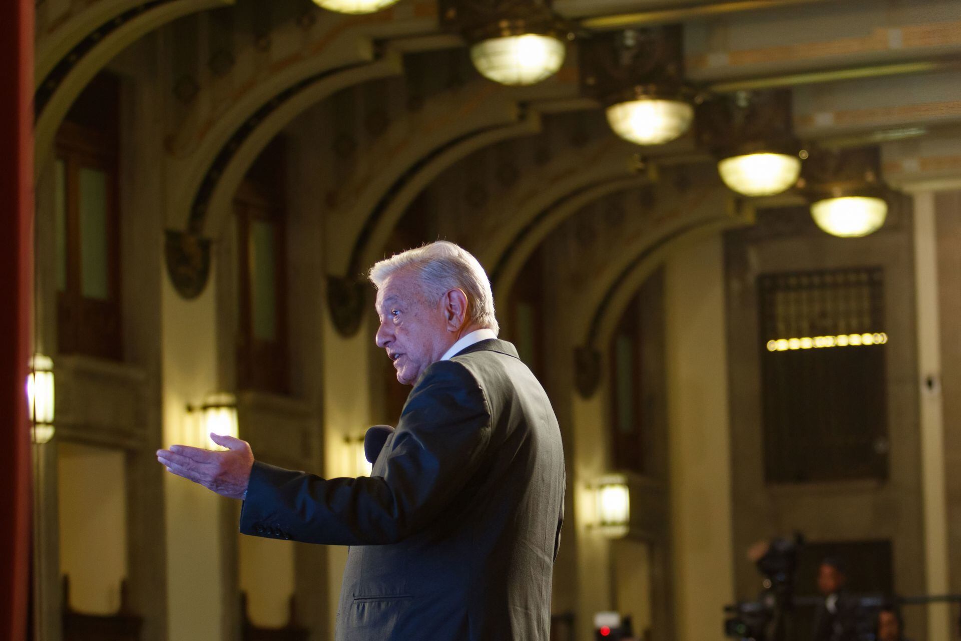Andrés Manuel López Obrador, presidente de México, en conferencia matutina desde Palacio Nacional