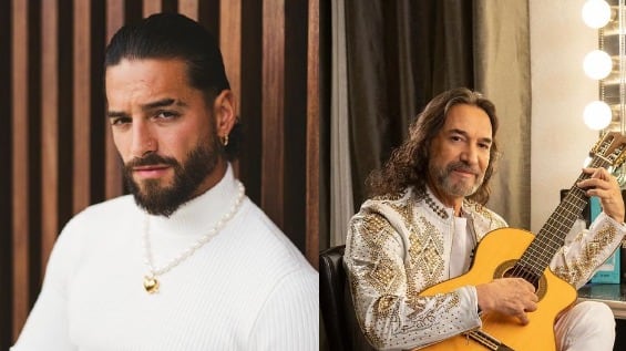 Maluma se encontró con Marco Antonio Solís y los halagos de El Buki derretirían a cualquiera (FOTO)