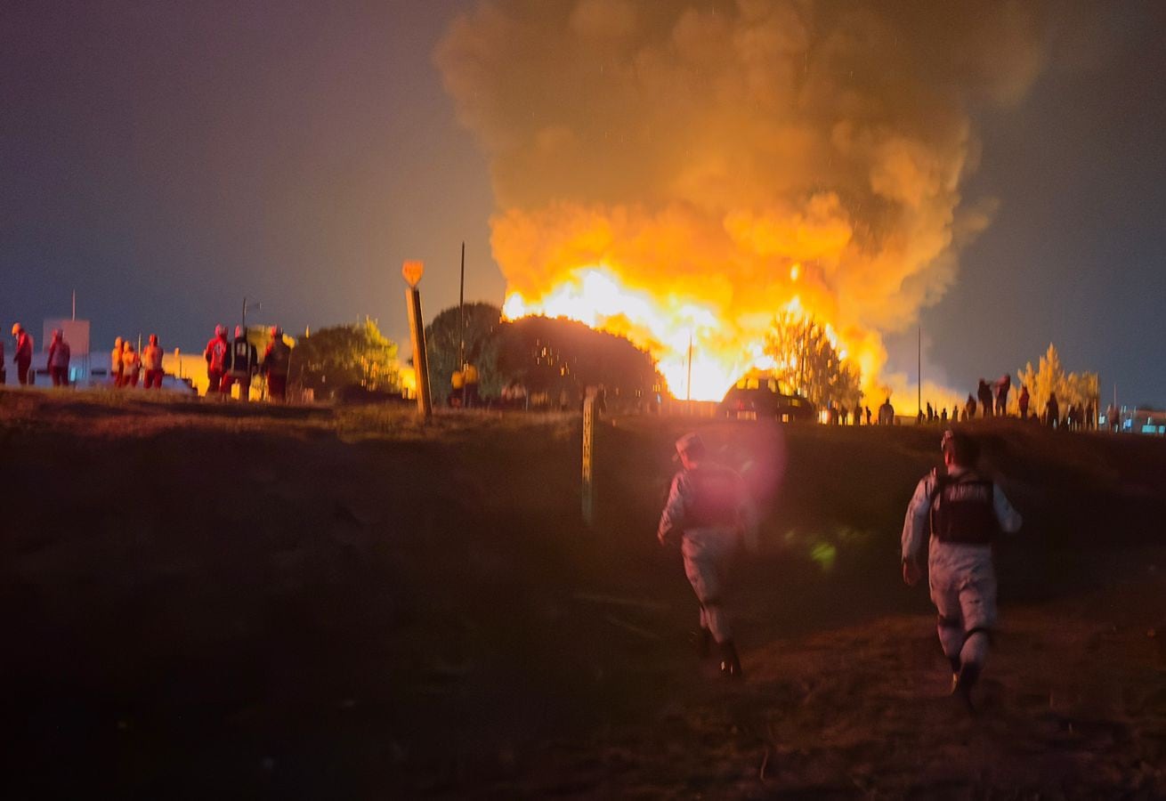Incendio en la Central de Abastos