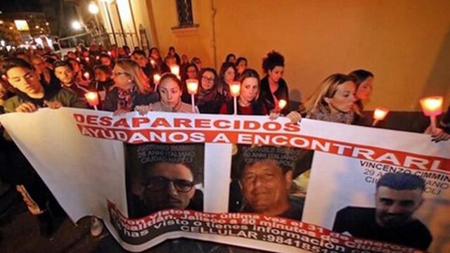 Marcha en Europa, por la búsqueda de los italianos desaparecidos en Jalisco, febrero 2017