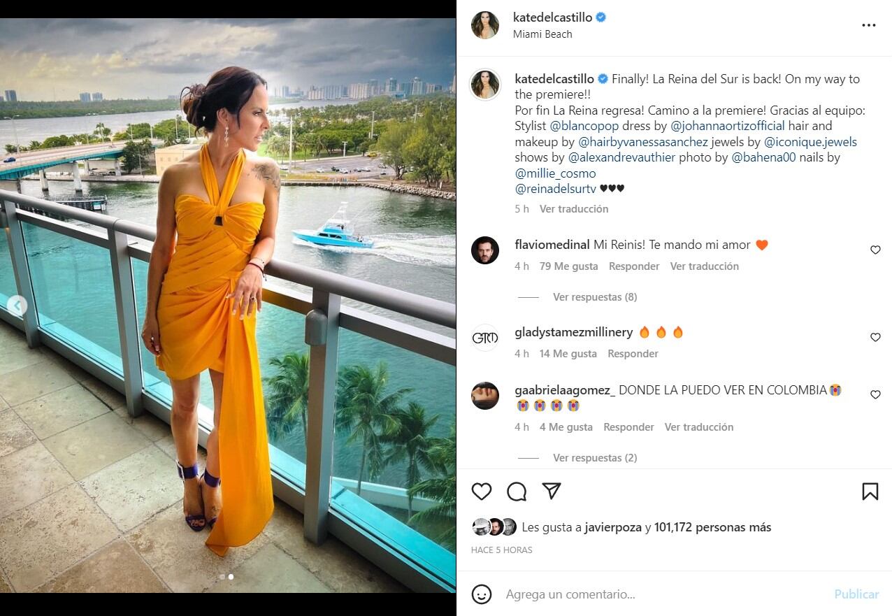 Publicación de Kate del Castillo