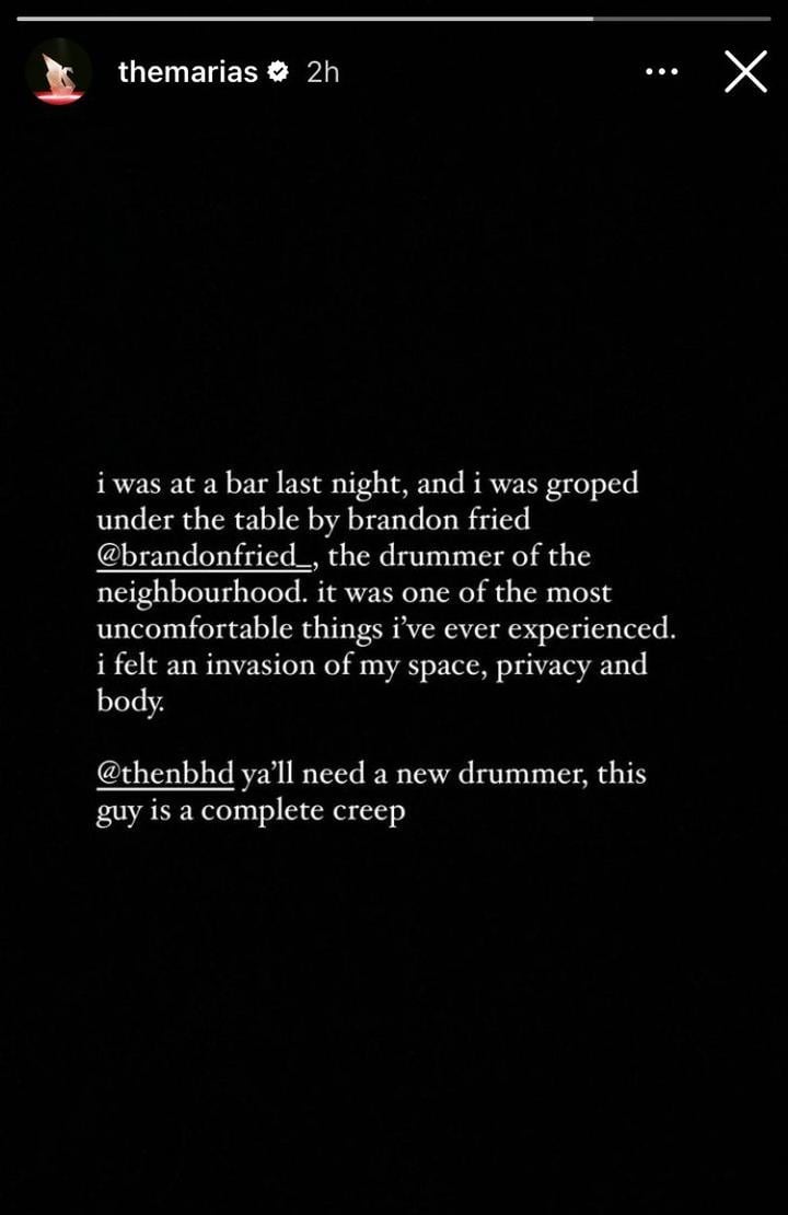 Denuncia de The Marias