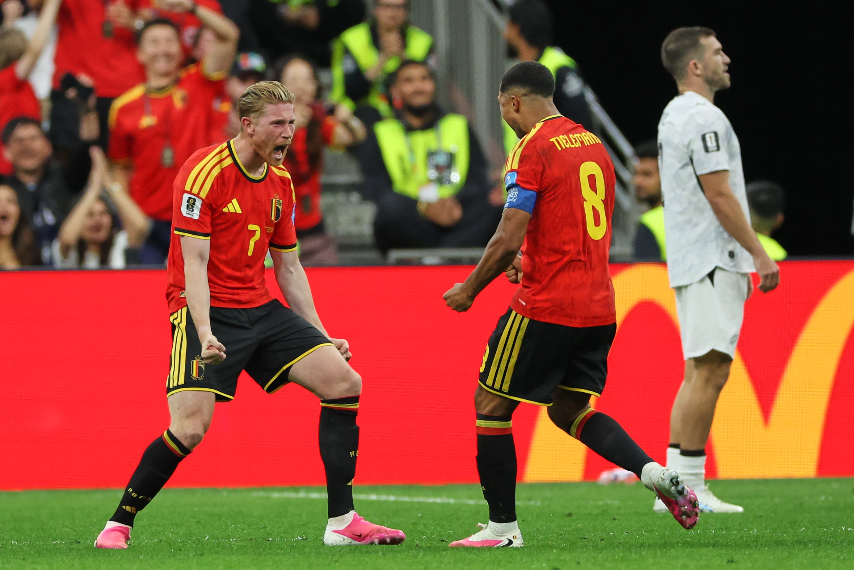 Kevin De Bruyne celebra el triunfo de Bélgica ante Nueva Zelanda en el Mundial 2026