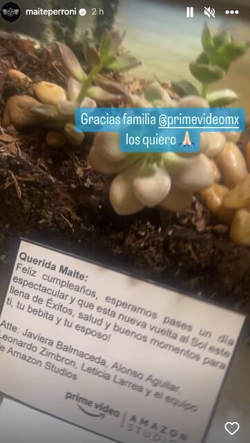 Amazon felicita a Maite Perroni por su cumpleaños