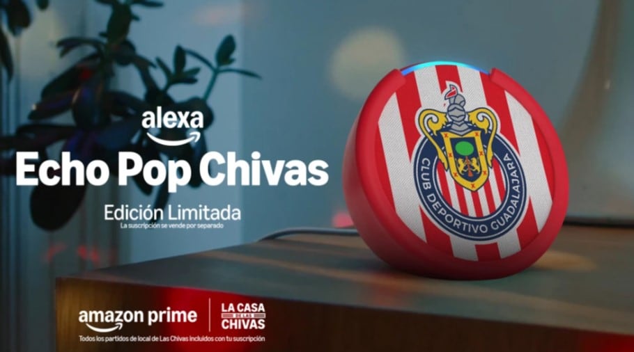 Chivas x Amazon Alexa: Echo Pop edición limitada del Rebaño Sagrado