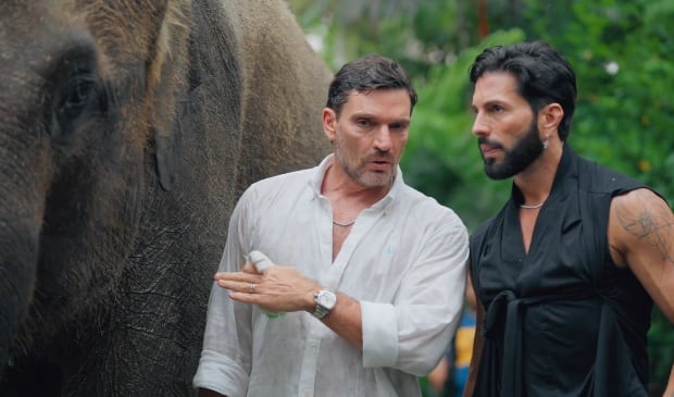 Julián Gil y Poncho de Nigris hablan de Sury Sadai y Bernardo Flores en Secretos de Parejas.