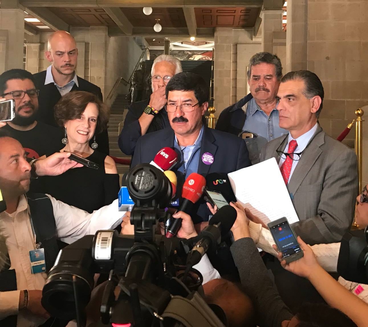 Denisse Dresser y Javier Corral en 2018