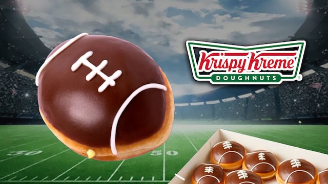 Krispy Kreme lanza donas con forma de balón para el Super Bowl 2025