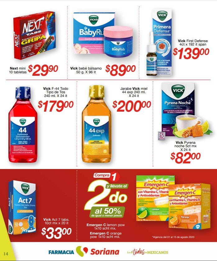 Soriana Farmacia 31 de agosto 2023: Estas son las mejores ofertas en medicamentos