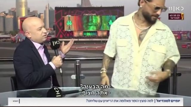 Maluma huye de entrevista