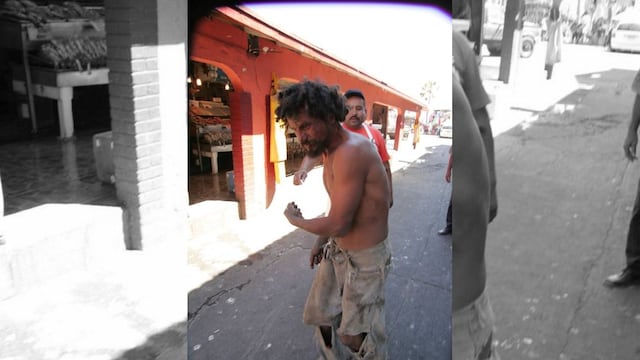 A indigente denigrado en Ensenada “nadie lo ayuda”