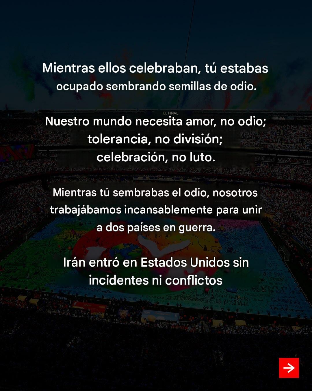 Gianni Infantino responde a las crítica del Mundial 2026 (traducida).