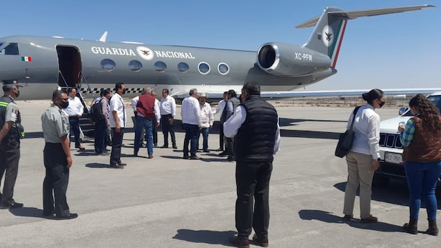 Avión de la Guarda Nacional supuestamente usado por Adán Augusto López