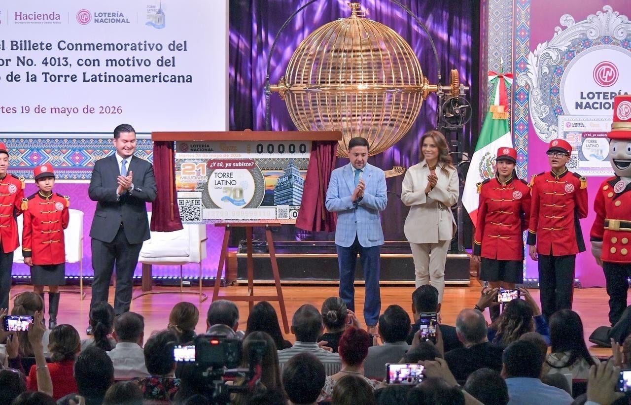 Torre Latinoamericana cumple 70 años y Lotería Nacional la homenajea con sorteo.