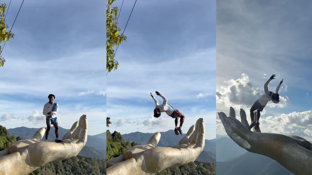 Streamer Speed hace un bakcflip en La Mano de Oro