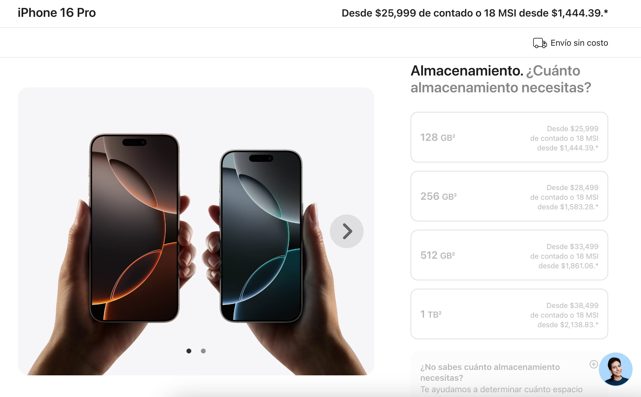 Los precios de los iPhone 16 y el iPhone 16 Pro