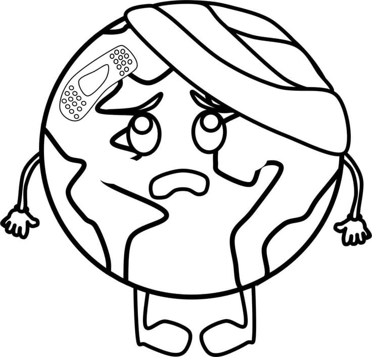 Dibujos del planeta Tierra para colorear