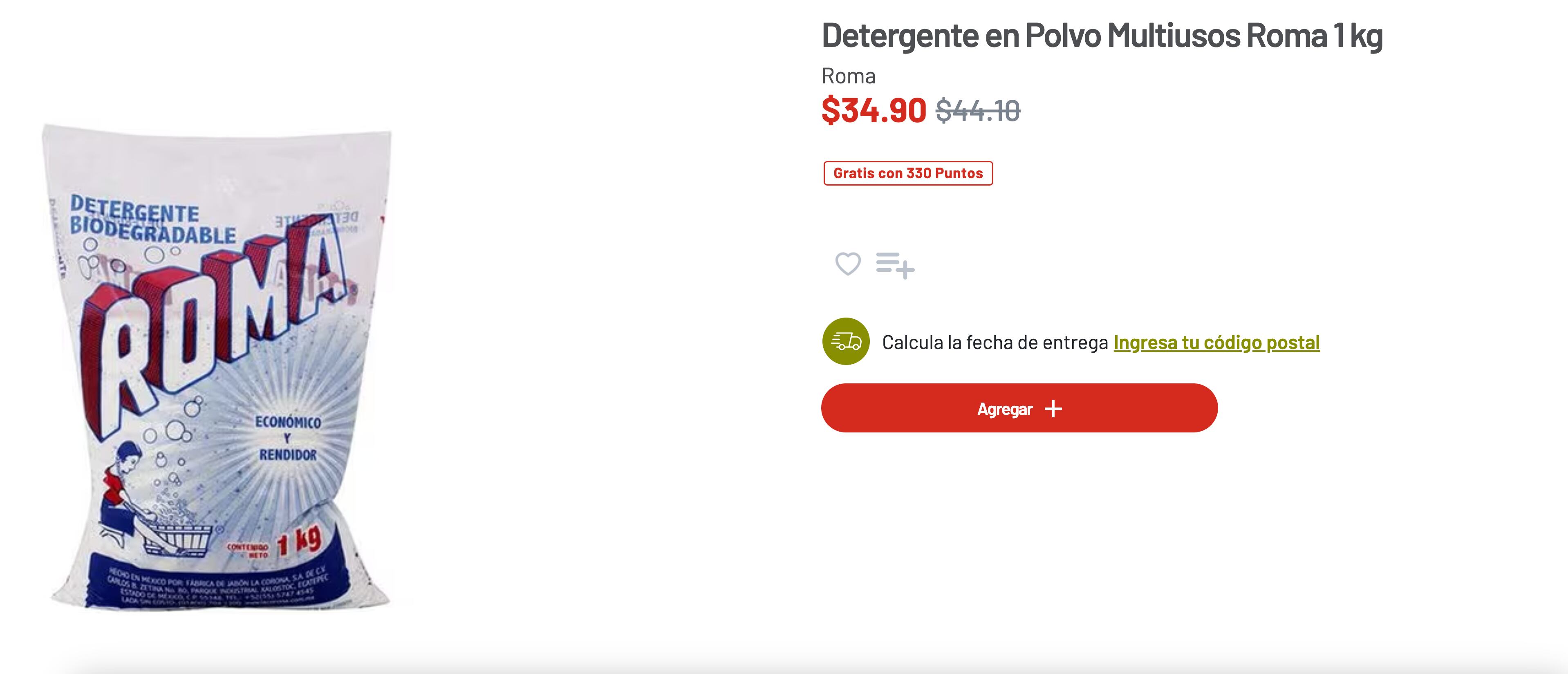 Jabón en polvo está de remate en Soriana
