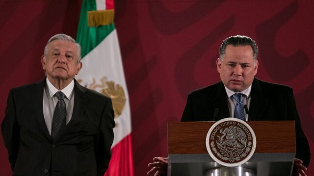 AMLO y Santiago Nieto en la conferencia mañanera del 7 de enero del 2020