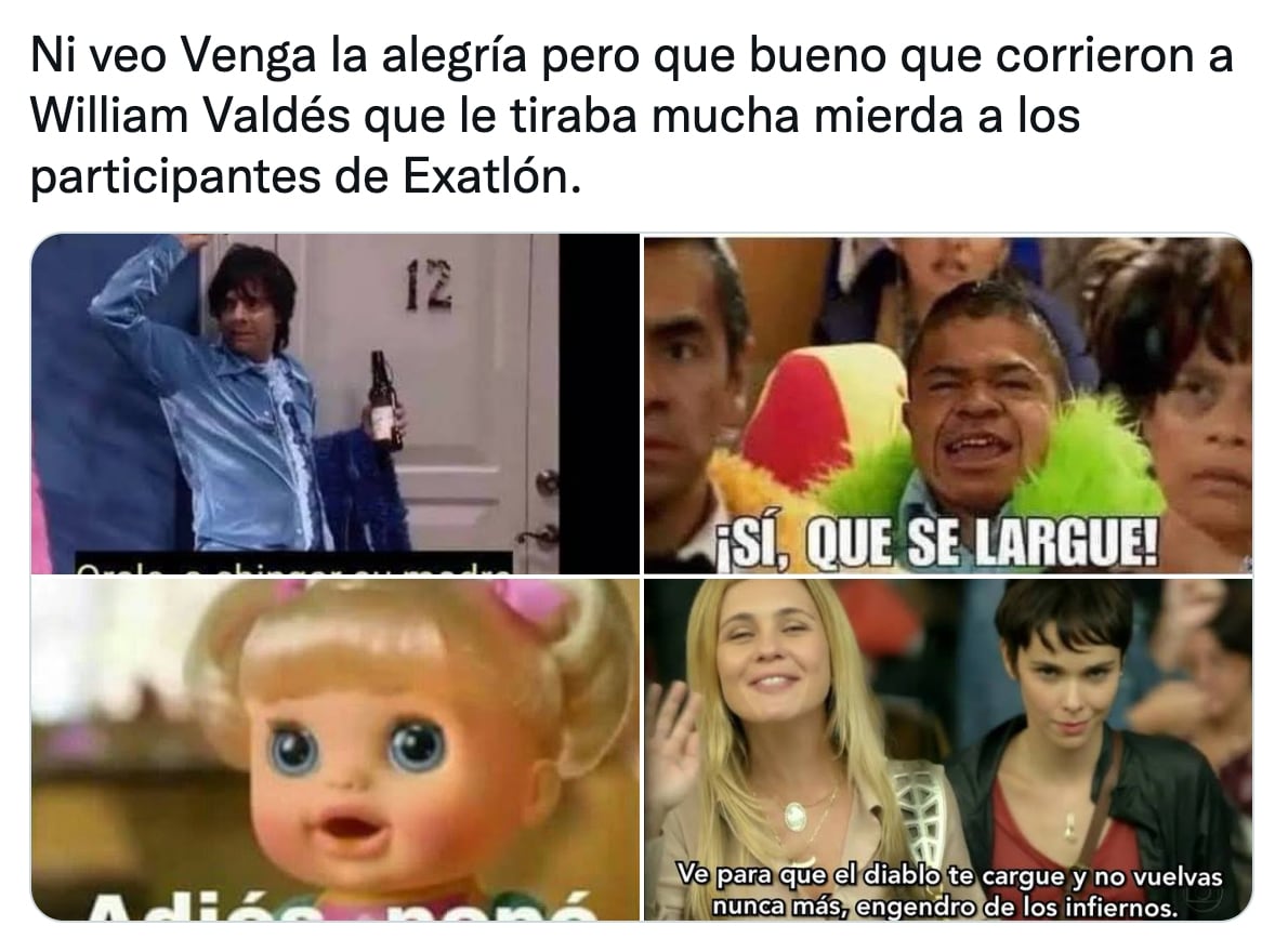 Meme William Valdés y su salida de Venga la Alegría