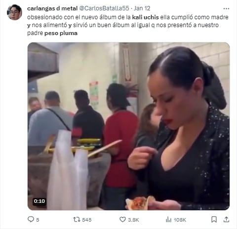 Memes de Peso Pluma y Kali Uchis por ‘Igual que un ángel’