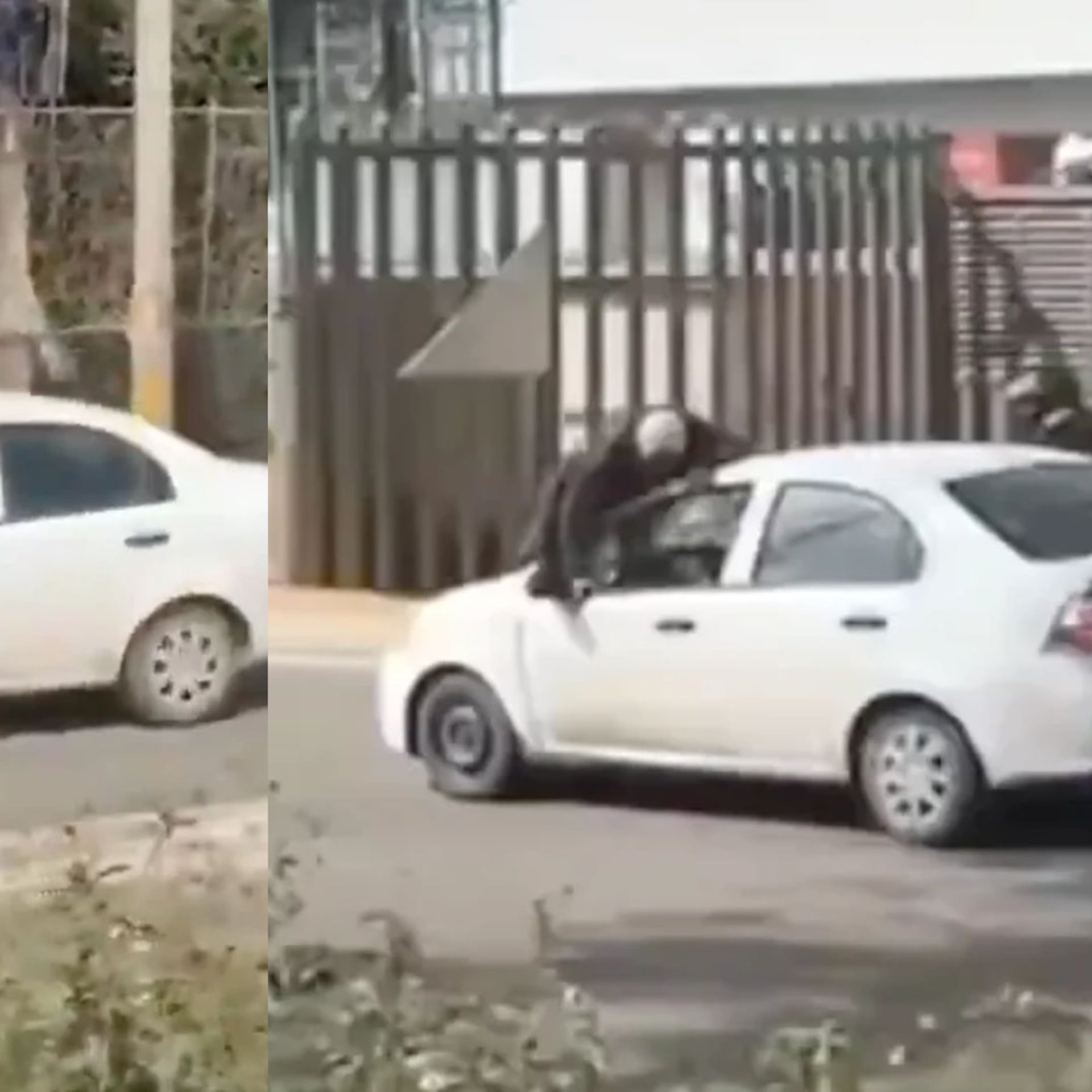 Una conductora fue captada llevando a un hombre colgado del cofre en la México-Querétaro