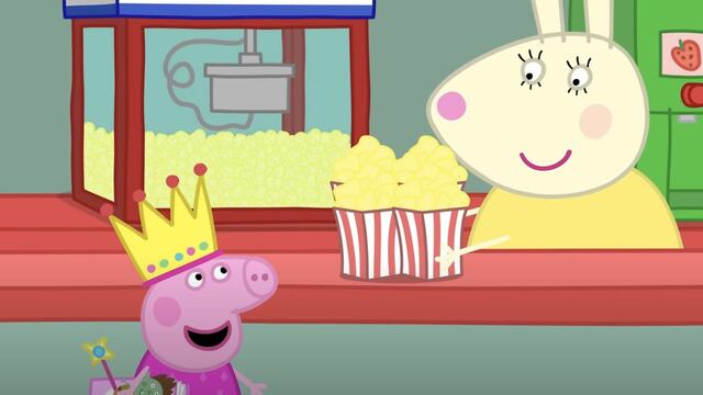 Peppa Pig va al cine a comer palomitas