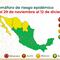 Semáforo Covid-19 en México del 29 de noviembre al 12 de diciembre: 27 estados estarán en verde