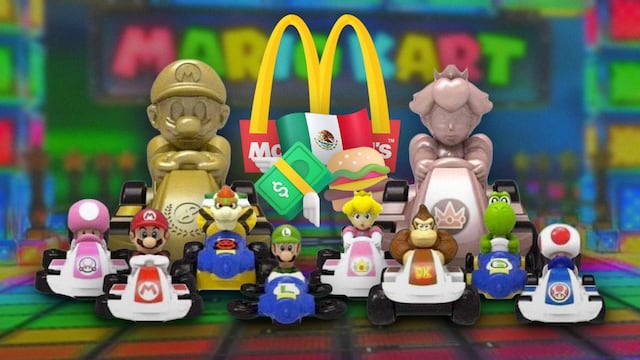 Los Juguetes coleccionables de Mario Kart de la Cajita Feliz de McDonald's noviembre 2024