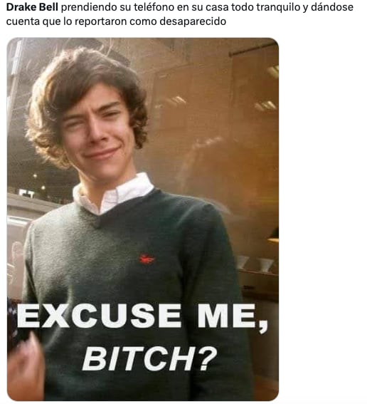 Los memes Drake Bell sobre su desaparición y posterior localización, inundan las redes