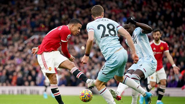 Manchester United's Mason Greenwood (AP Photo/Dave Thompson)
