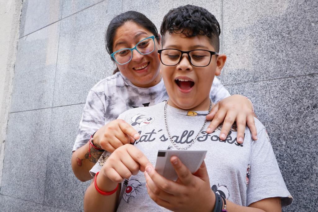 Niños a los que les regalaron boletos