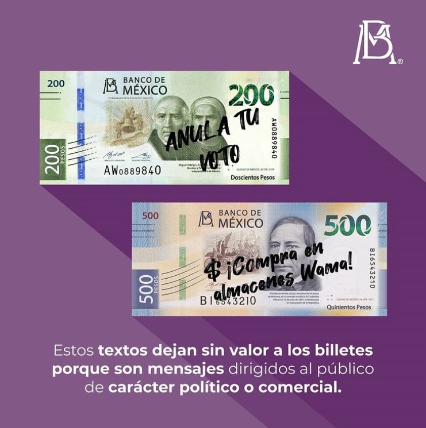 billetes anulados