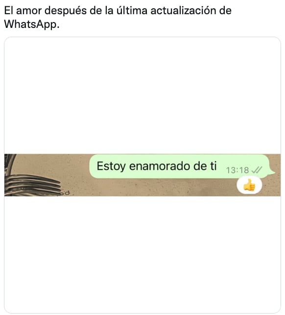Memes sobre reacciones de WhatsApp