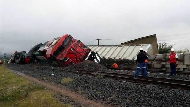 Descarrilamiento de tren en Querétaro.