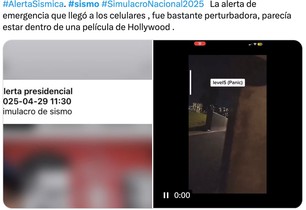 Memes del simulacro nacional 2025
