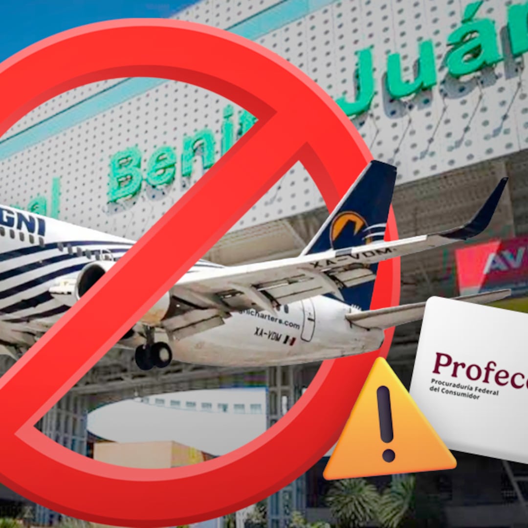 Cancelaciones de Magnicharters en AICM; Profeco llama a usuarios a denunciar