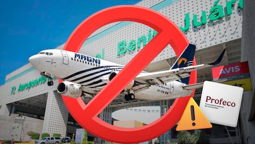 Cancelaciones de Magnicharters en AICM; Profeco llama a usuarios a denunciar