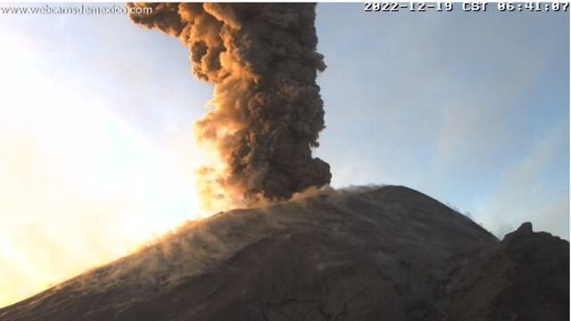 ¿Qué pasa con el volcán Popocatépetl? Advierten caída de ceniza tras explosión la mañana de este lunes 19 de diciembre