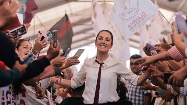 Claudia Sheinbaum, candidata a la presidencia de la república por la coalición Sigamos Haciendo Historia