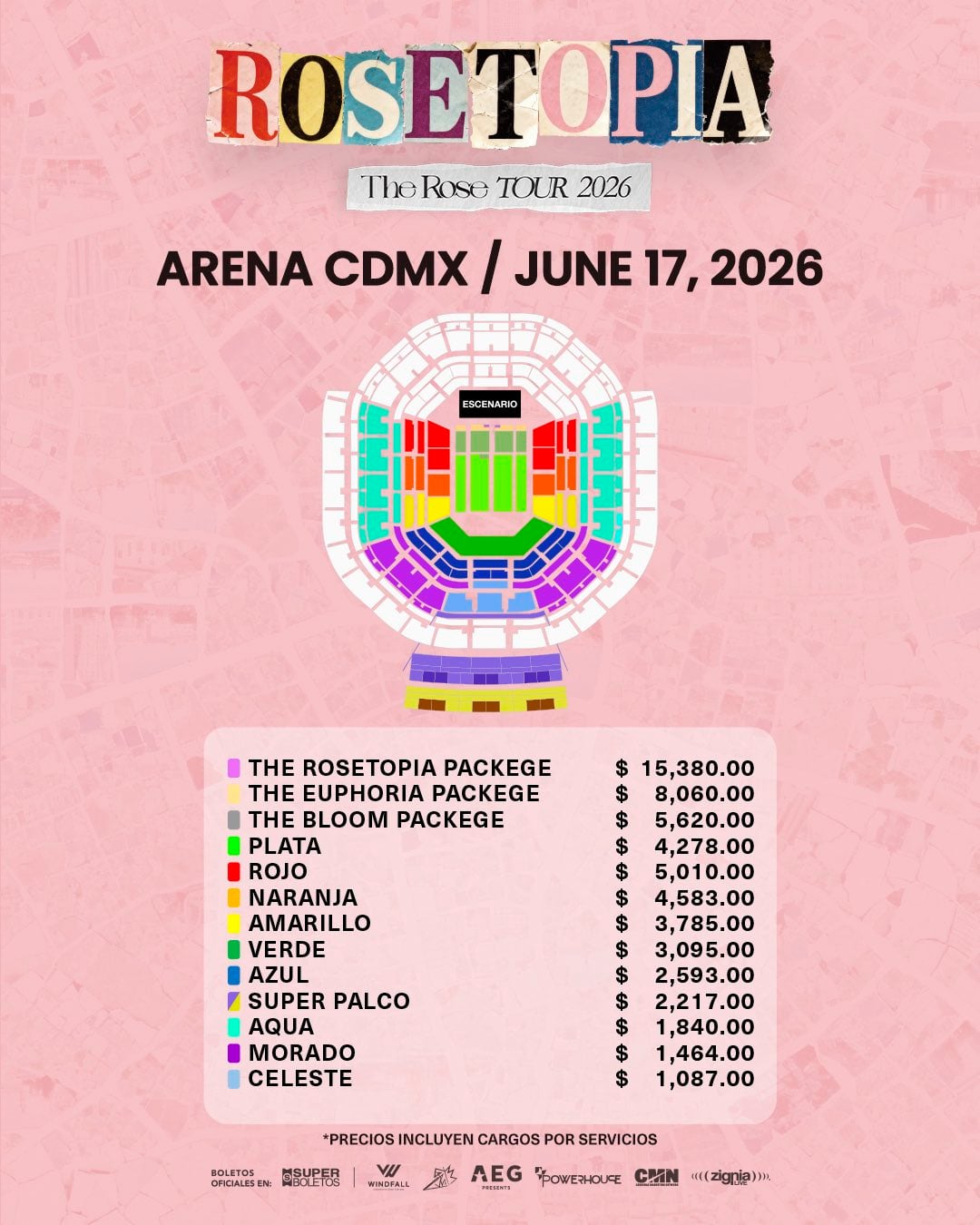 The Rose en CDMX: fecha y boletos para Rosetopia en Arena CDMX