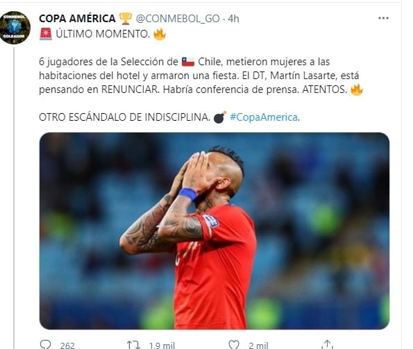 Escándalo en Selección Chilena