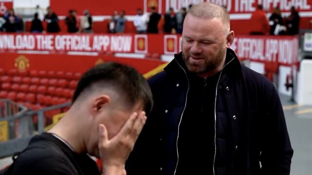 Ochirvaani conoció a su ídolo, Wayne Rooney