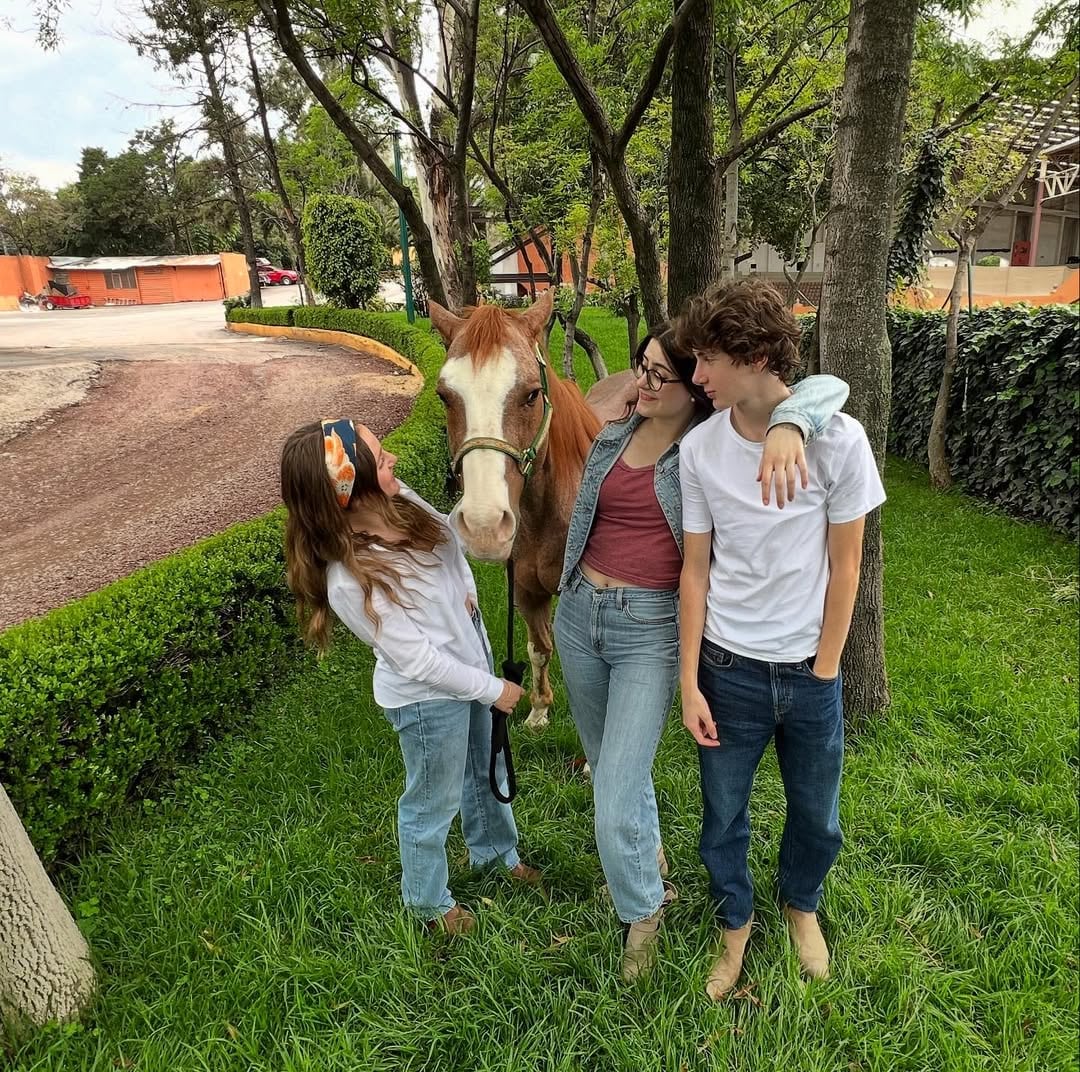 Mila, Valentina y Lorenzo, hijos de Esmeralda Palacios y Facundo