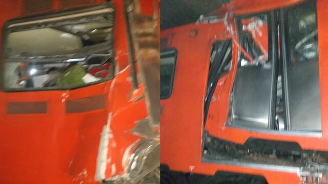 Chocan vagones del Metro CDMX