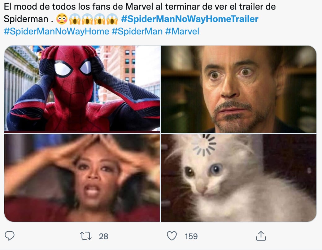 Reacciones al tráiler de 'Spider-Man: No Way Home'