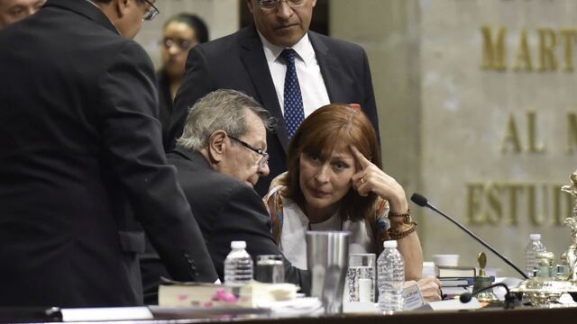 Porfirio Muñoz Ledo y Tatiana Clouthier.