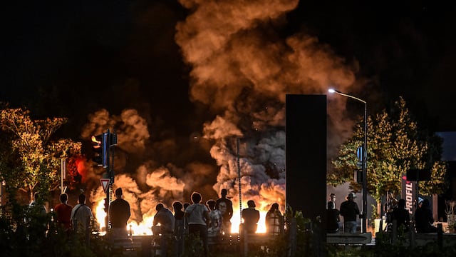 Manifestaciones y disturbios en Bordeaux, Francia